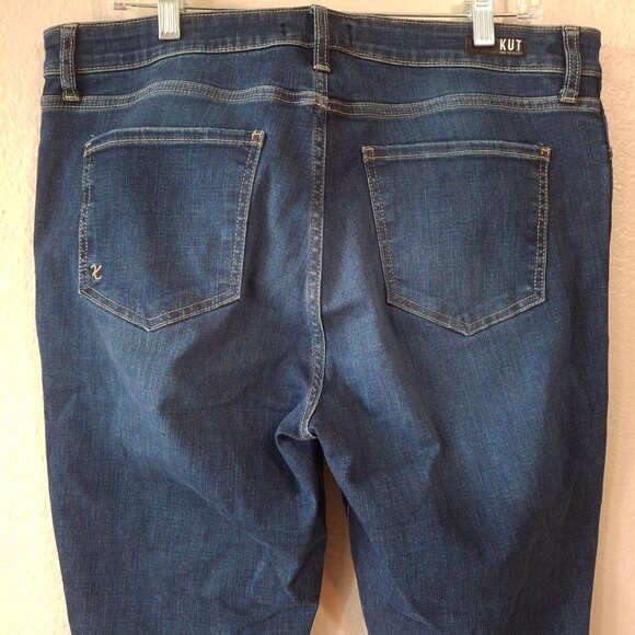 Kut Jeans Donna Fab AB Ankle Skinny Shark Bite Hem 14 Blue - Picture 6 of 11